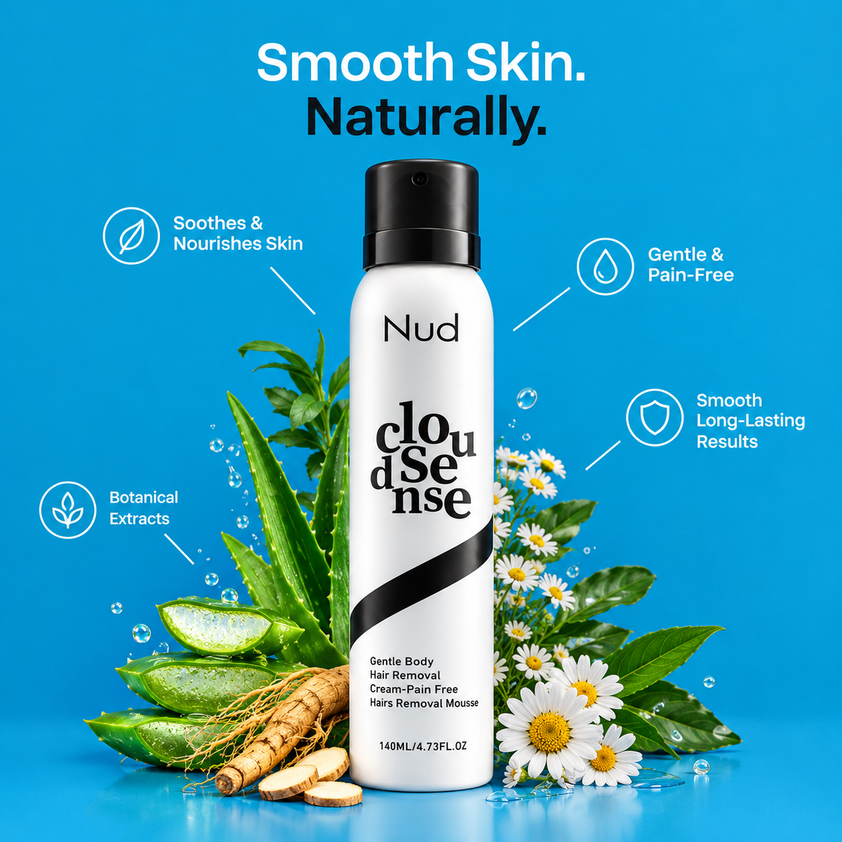 Nud Hair Removal Spray for Men